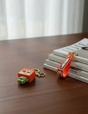 3D PVC Figure Keychain - Minecraft - Glow Squid Head