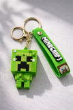 3D PVC Figure Keychain - Minecraft - Chibi Creeper