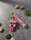 3D PVC Figure Keychain - Minecraft - Saddled Pig