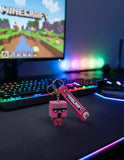 3D PVC Figure Keychain - Minecraft - Saddled Pig