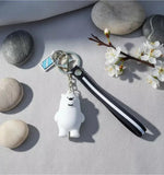 3D PVC Figure Keychain - Osos Escandalosos - Ice Bear Standing