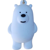 3D PVC Figure Keychain - Osos Escandalosos - Ice Bear Standing