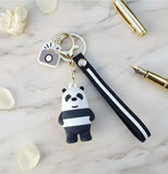 3D PVC Figure Keychain - Osos Escandalosos - Panda Standing