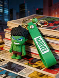 3D PVC Figure Keychain - Hulk Superheroes - Angry Chibi Hulk