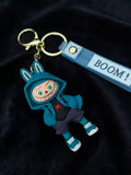3D PVC Figure Keychain - Labubu - Miles Morales Hoodie