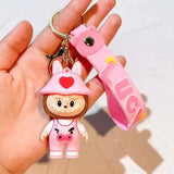3D PVC Figure Keychain - Labubu - Piggy Bunny