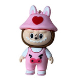 3D PVC Figure Keychain - Labubu - Piggy Bunny