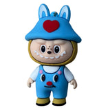 3D PVC Figure Keychain - Labubu - Bunny Clown