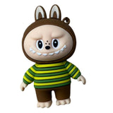 3D PVC Figure Keychain - Labubu - Green Yellow Striped Shirt
