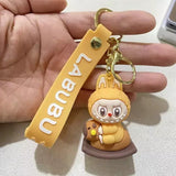 3D PVC Figure Keychain - Labubu - Riding Rocking Horse