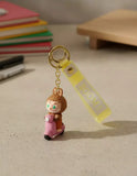 3D PVC Figure Keychain - Labubu - Riding Scooter