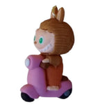 3D PVC Figure Keychain - Labubu - Riding Scooter