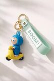 3D PVC Figure Keychain - Labubu - Riding Scooter Variant 3