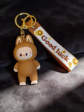 3D PVC Figure Keychain - Labubu - Brown Bear Costume