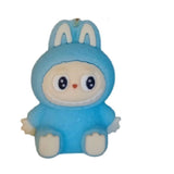 3D PVC Figure Keychain - Labubu - Blue Bunny Suit