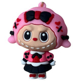 3D PVC Figure Keychain - Labubu - Sweetheart