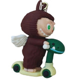 3D PVC Figure Keychain - Labubu - Angel Dinosaur Scooter