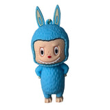 3D PVC Figure Keychain - Labubu - Blue Bunny Suit Variant 2
