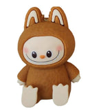 3D PVC Figure Keychain - Labubu - Brown Bunny Sitting