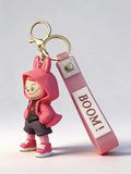 3D PVC Figure Keychain - Labubu Es Araña - Labubu Pink Spider Bunny