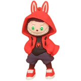 3D PVC Figure Keychain - Labubu Es Araña - Labubu Spider Bunny Hoodie