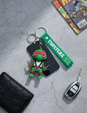 3D PVC Figure Keychain - Las Tortugas Ninja - Chibi Raphael With Sai