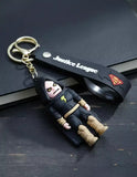 3D PVC Figure Keychain - Liga De La Justicia Black Adam - Black Adam Hooded Cloak