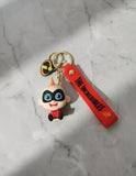 3D PVC Figure Keychain - Los Increibles Jack Jack Parr - Jack-jack Spiked Head Sitting