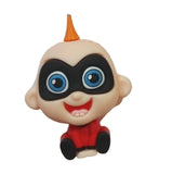 3D PVC Figure Keychain - Los Increibles Jack Jack Parr - Jack-jack Spiked Head Sitting