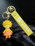3D PVC Figure Keychain - Los Simpsons -004A- - Lisa Simpson Classic Outfit