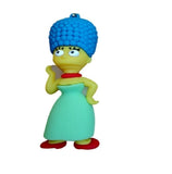3D PVC Figure Keychain - The Simpsons - Marge Green Dress Pose