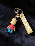3D PVC Figure Keychain - The Simpsons - Bart Simpson Standing