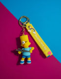 3D PVC Figure Keychain - The Simpsons - Bart Winking Slingshot