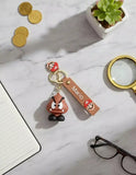 3D PVC Figure Keychain - Super Mario - Angry Goomba