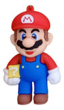 3D PVC Figure Keychain - Super Mario - Mario Holding Question Block