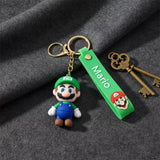 3D PVC Figure Keychain - Super Mario - Luigi Standing In Overalls