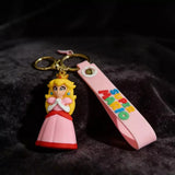 3D PVC Figure Keychain - Super Mario - Princess Peach Clasped Hands