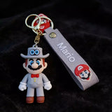 3D PVC Figure Keychain - Super Mario - Mario Wedding Tuxedo Cappy