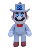 3D PVC Figure Keychain - Super Mario - Mario Wedding Tuxedo Cappy