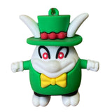 3D PVC Figure Keychain - Super Mario - Topper Broodal Green Suit
