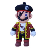 3D PVC Figure Keychain - Super Mario - Pirate Mario