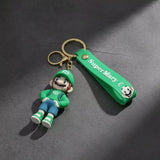 3D PVC Figure Keychain - Super Mario - Luigi Green Shirt Backpack