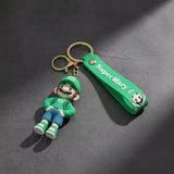 3D PVC Figure Keychain - Super Mario - Luigi Green Shirt Backpack