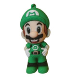 3D PVC Figure Keychain - Super Mario - Green Mario