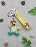 3D PVC Figure Keychain - Super Mario - Koopa Troopa Mario Outfit