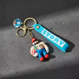 3D PVC Figure Keychain - Super Mario - Mario Muscular Organ Display
