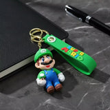 3D PVC Figure Keychain - Super Mario - Mario Holding 1up Mushroom