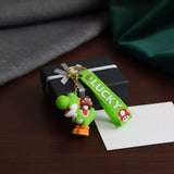 3D PVC Figure Keychain - Super Mario - Yoshi Carrying Goomba