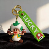 3D PVC Figure Keychain - Super Mario - Captain Toad Holding Goombas