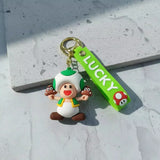 3D PVC Figure Keychain - Super Mario - Captain Toad Holding Goombas